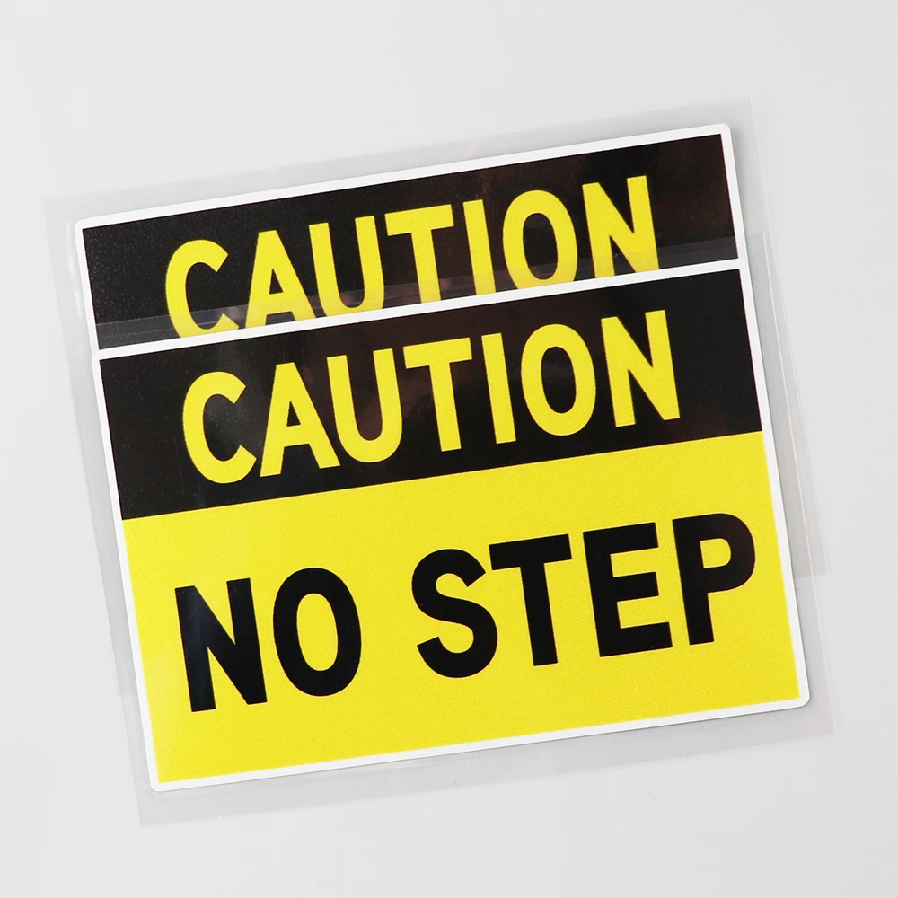 YJZT 13 3 см × 8 предупреждение No Step опасность смотреть ваш шаг Наклейка ПВХ