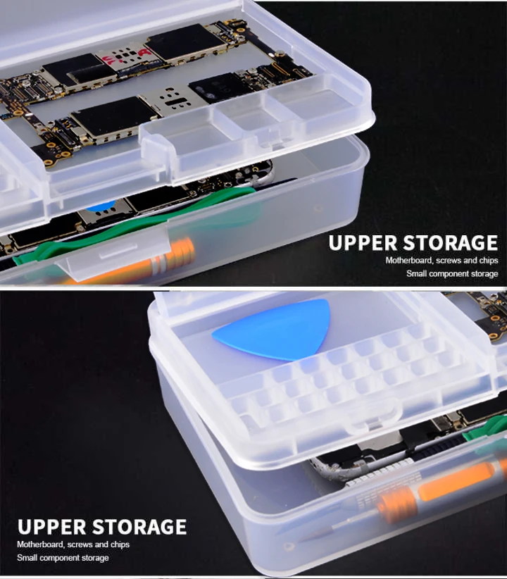 multi functional mobile phone repair storage box for ic parts smartphone opening tools collector free global shipping