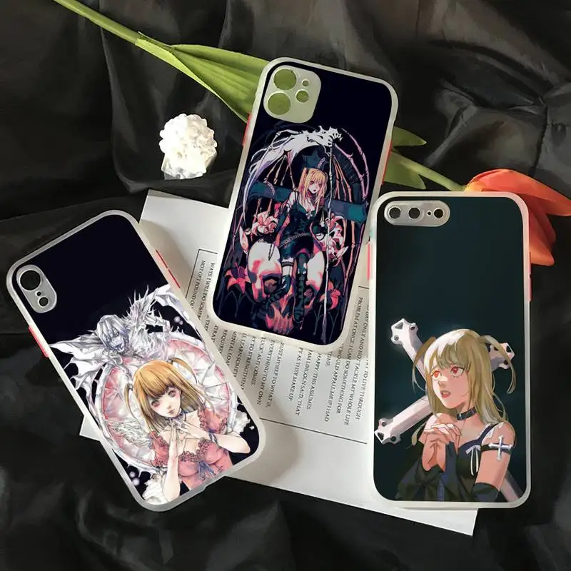

Death Note Anime Cartoon Manga Phone Case White Color Matte Transparent For iPhone 12 Mini 11 Pro X XR XS Max 7 8 Plus Cover