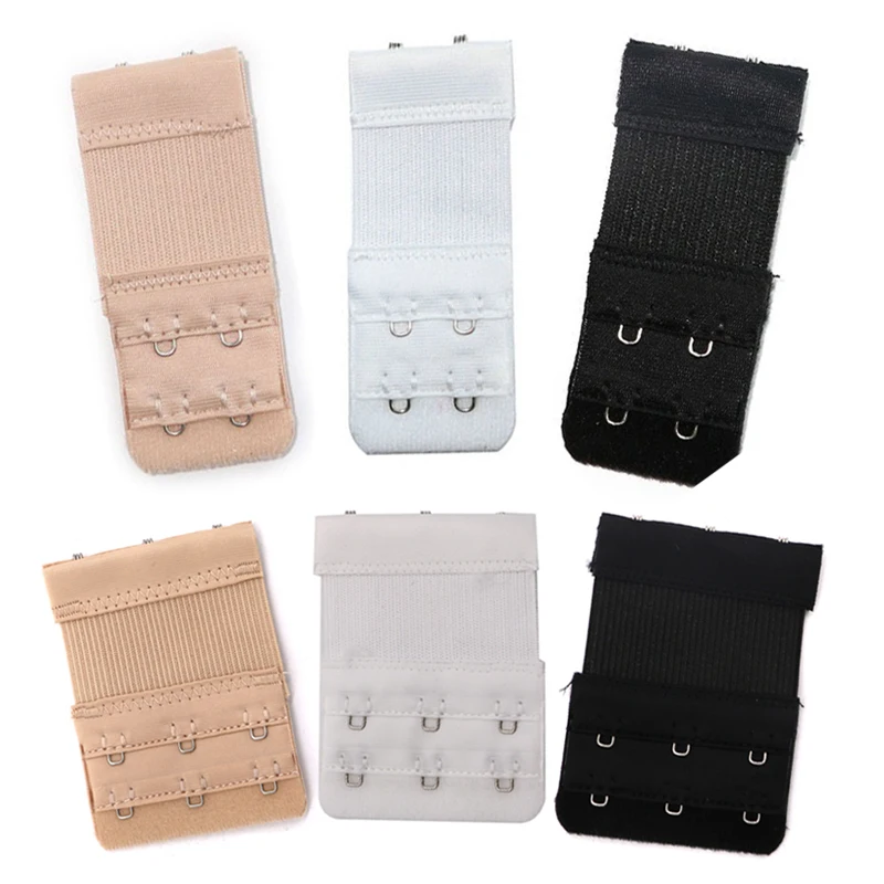 

6/8Pcs Bra Extenders Strap Extension 2 Rows Of Two /Three Buckle Women Intimates Lengthened Bra Hook Extenders Bra Accessories