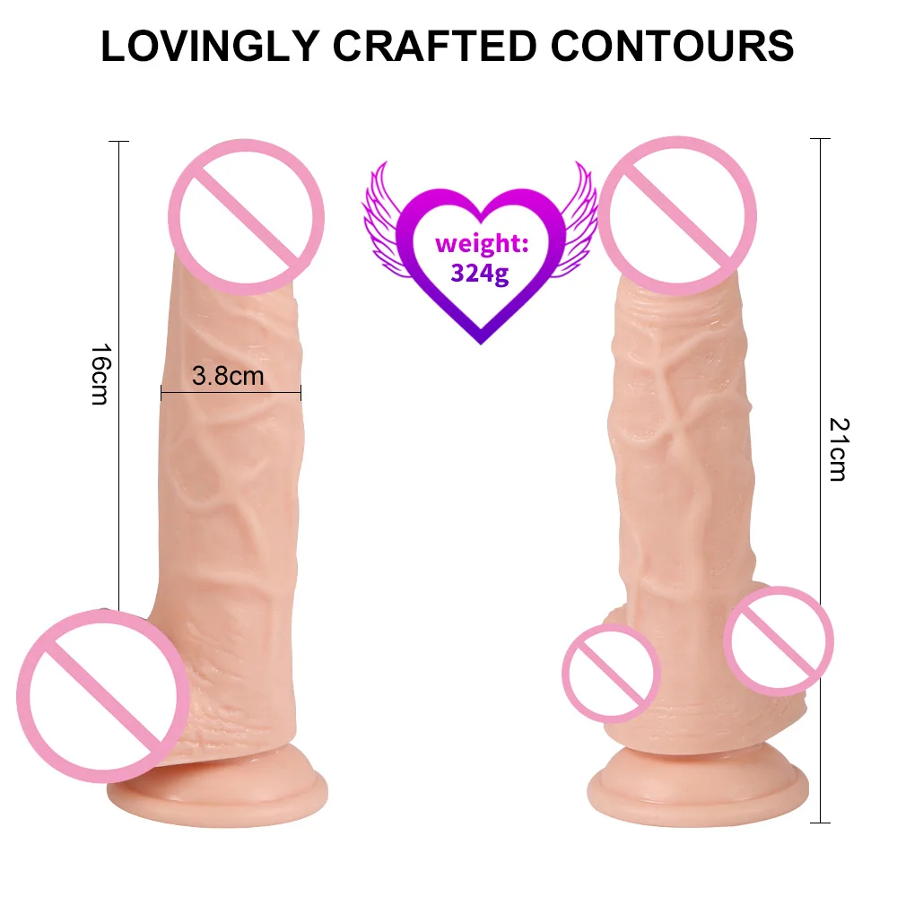 Большой фаллоимитатор на 20 скоростей реалистичный вибратор с сильной присоской