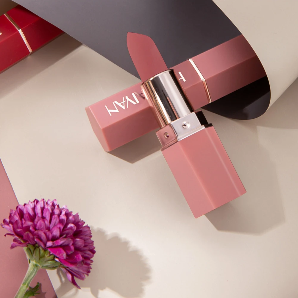 

Антипригарный стойкий блеск для губ Косметика для красоты Косметика водостойкая сексуальная матовая помада пигменты для женщин не выцвета...