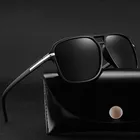 Мужские солнцезащитные очки квадратной формы, с градиентными поляризационными линзами