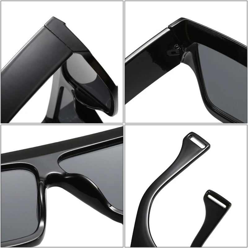 Солнцезащитные очки UV400 для мужчин и женщин модные большие квадратные винтажные