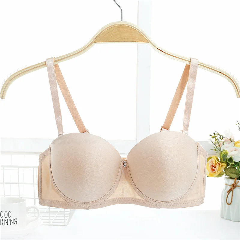 

Seamless Woemen Bras Lingerie Sexy Bra Push Up Bra Bralette Underwire Brassiere 1/2 AB Cup Female Intimates Cotton Underwear