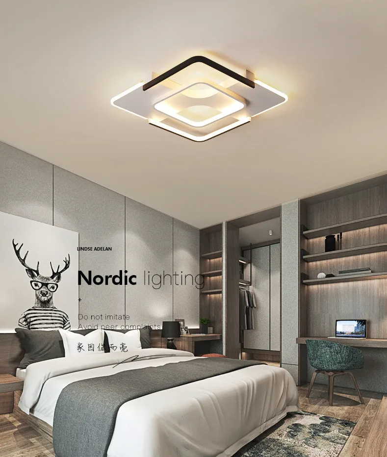 Новинка 2019 лампа для спальни простой современный атмосферный светильник