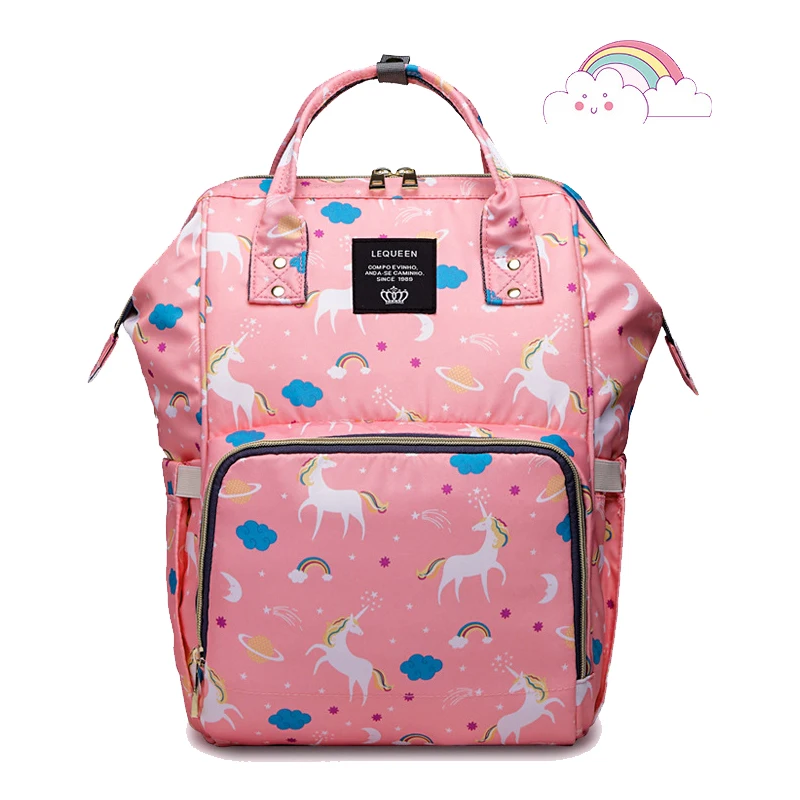 Lequeen рюкзаки для мам сумки подгузников Единорог рюкзак беременных большой объем