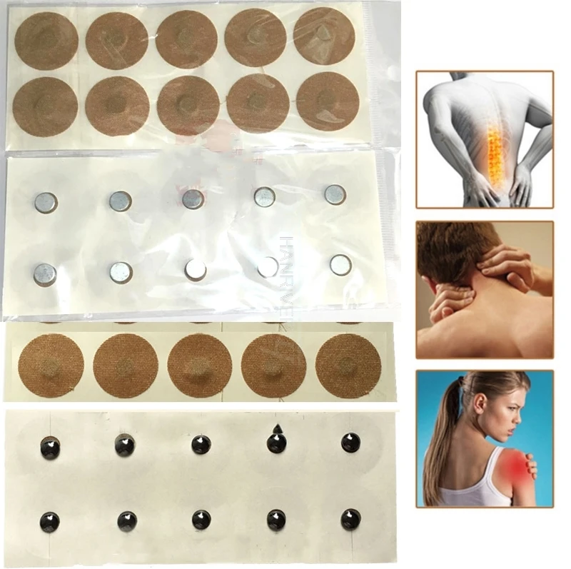 Магнитные акупунктурные пластыри 100 шт./лот для облегчения боли в спине плечах