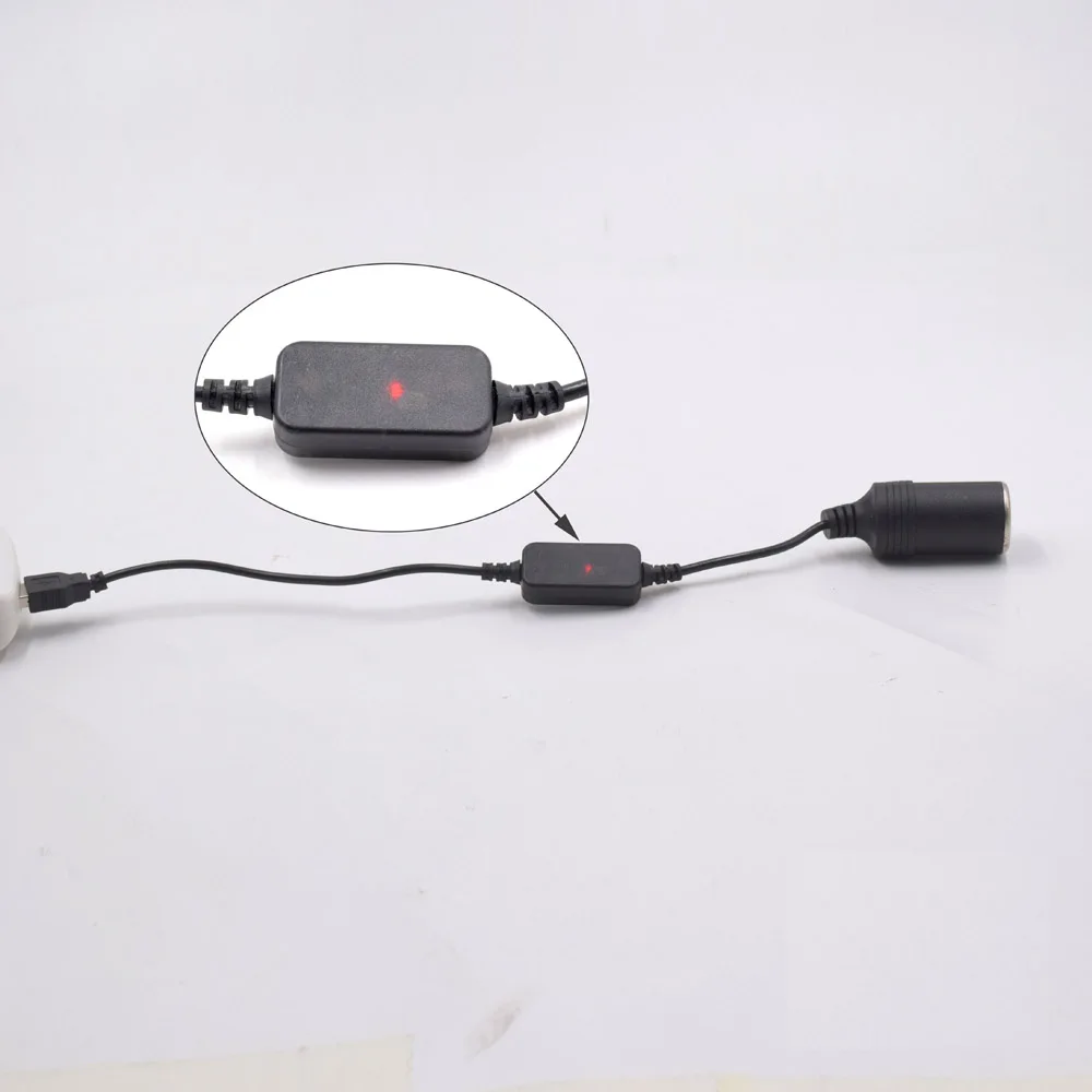 XCGaoon USB для автомобильного прикуривателя DC 5 В к DC 12 В 1A, использовать некоторые автомобильные электронные продукты без автомобиля
