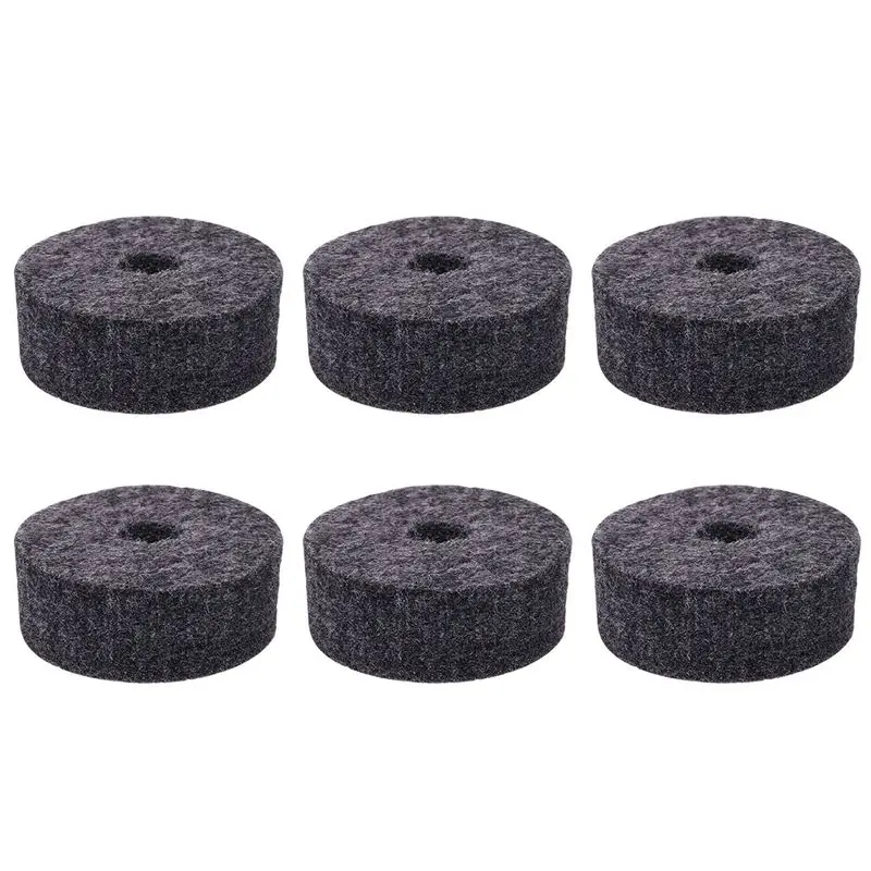 Round Soft Grey Cymbal Stand Felt Washer Replacement for Drum Set of 8 | Parts & Accessories
