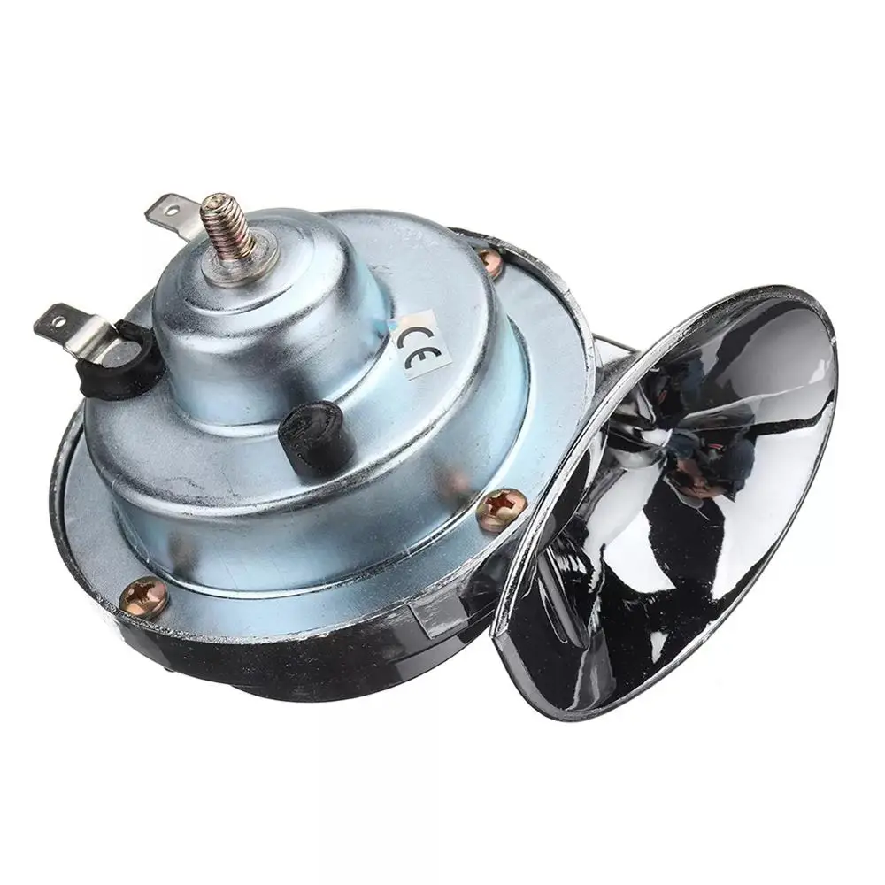 Серебряный автомобильный гудок 12 в 120 дБ для мотоцикла Универсальный