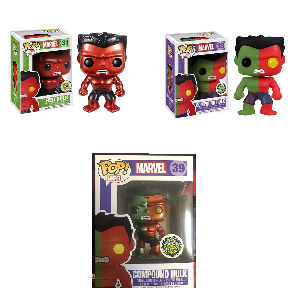 MARVEL RED HULK смесь Халк фигурки модель игрушки для детей рождественские подарки на