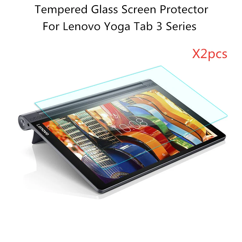 

2pcs 9H Tempered Glass Screen Protector For Lenovo Yoga Tab 3 10.0 Plus Pro 10.1 Tablet Protective Film YT-X703F YT-X90F YT-X50F