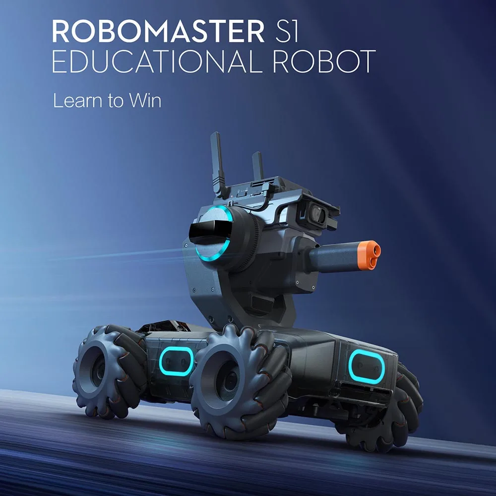 Robomaster S1 Интеллектуальный обучающий радиоуправляемый робот 4WD HD FPV управление приложением с AI модулями поддержка Scartch 3,0 питон программа DIY