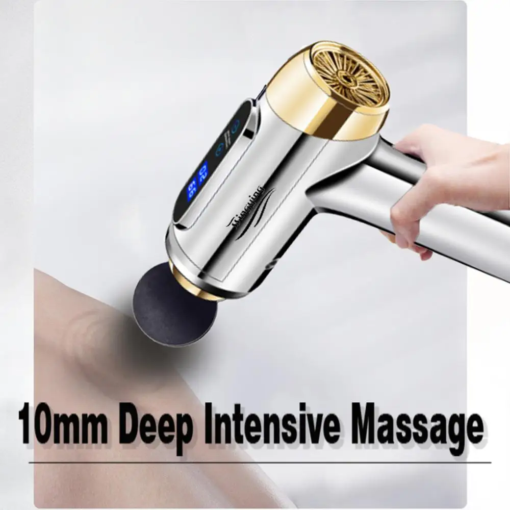 Массажный пистолет модный массаж мышц релаксация вибратор массажер для тела