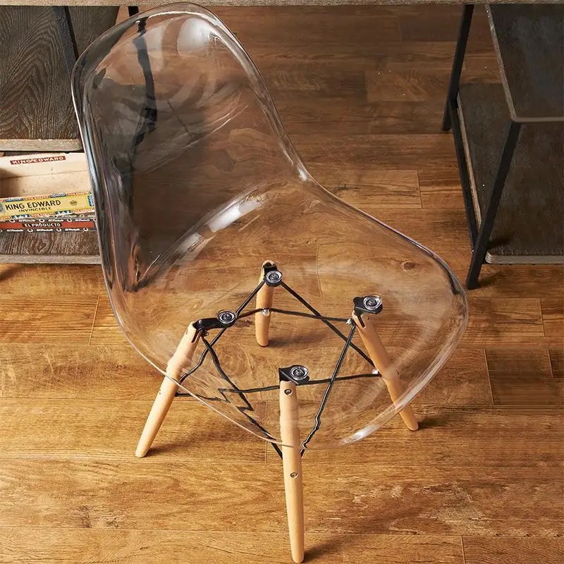 Прозрачный стул креативный обеденный для кафе уличный отдыха художественный