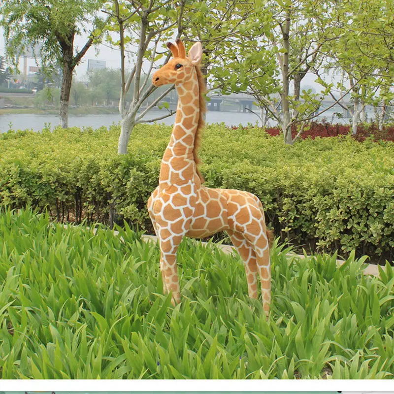 40'' Big Plush Giraffe Doll Giant Large Stuffed Animal Soft Kid Gift Novel and Cute Toys Child's Birthday Present | Игрушки и