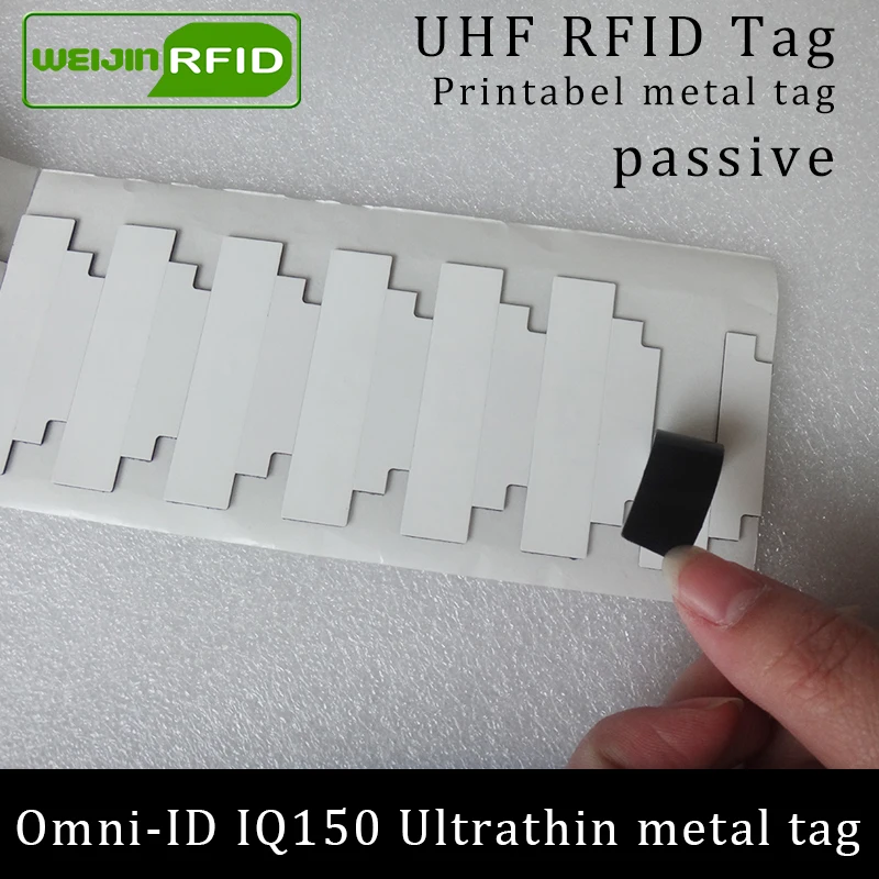 UHF RFID Анти металлическая метка omni ID IQ150 IQ 150 915 МГц 868 Impinj Monza R6 EPCC1G2 6C печатная