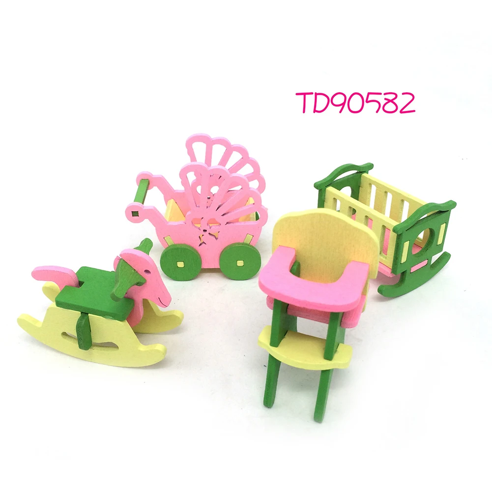 Милый кукольный домик 1 комплект игрушка для ролевых игр обучающий 3d-дом