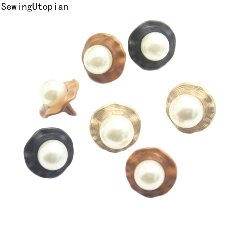 

20 шт., декоративные круглые пуговицы для рубашек, 11,5 мм