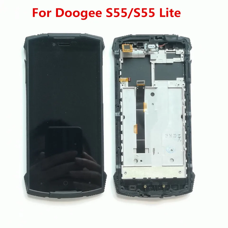 

Original 5.5inch Replacement Glass For Doogee S55/S55 Lite CellPhone LCD Display With Frame + Touch Screen Digitizer Assembly