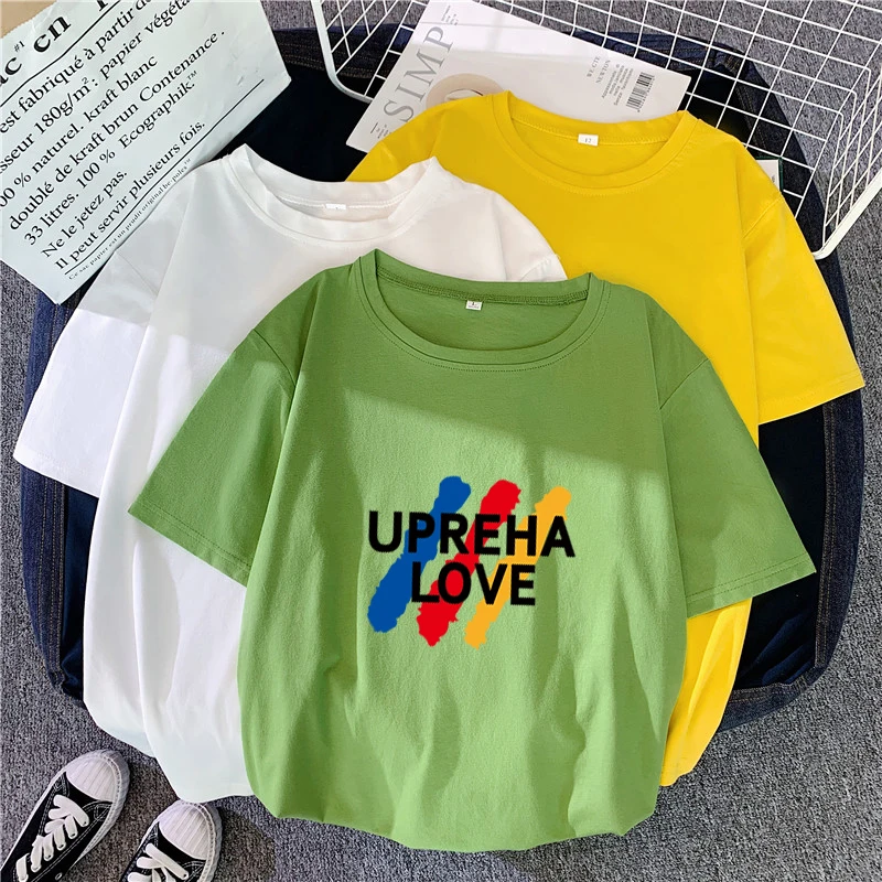 Shellsuning/уличная одежда Harajuku Забавная женская футболка с буквенным принтом