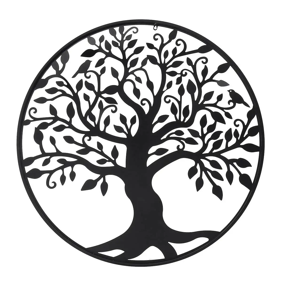 Круглые Настенные подвесные украшения диаметр 99 см древо жизни железная