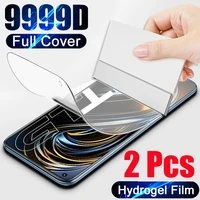 2pcs soft cover screen protectors for oppo realme 8 pro smart phone hydrogel film for realme 8 7 6 pro protective film not glass