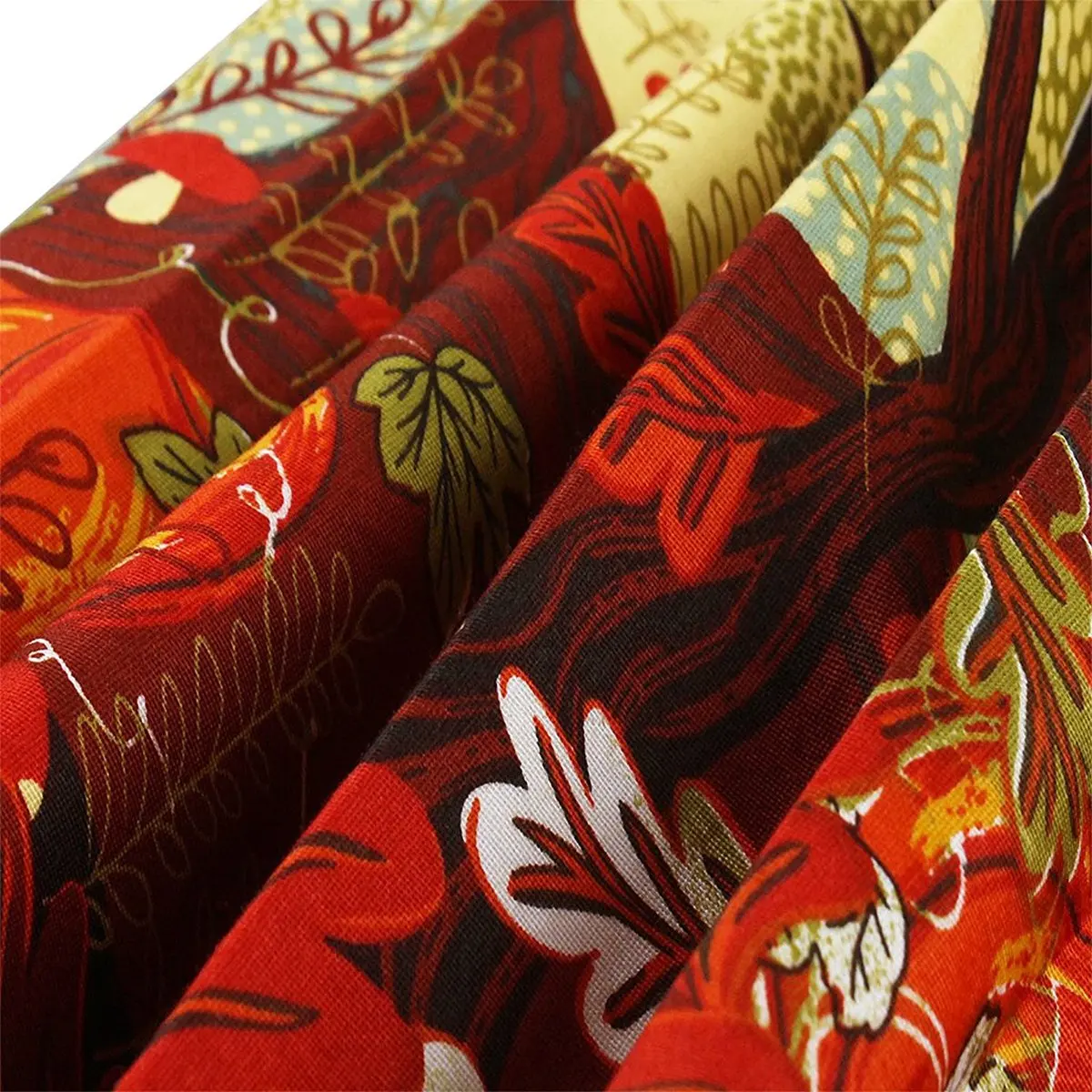 Женское винтажное платье-трапеция средней длины с принтом со складками и