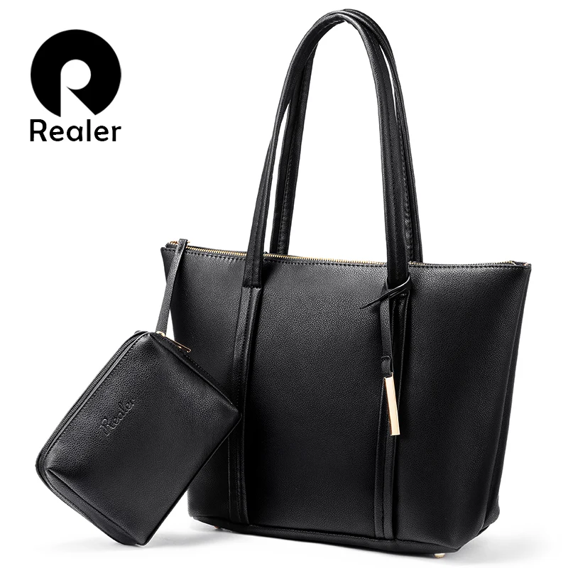 Набор сумок Realer большая сумка тоут женская на плечо дизайнерские сумки высокое