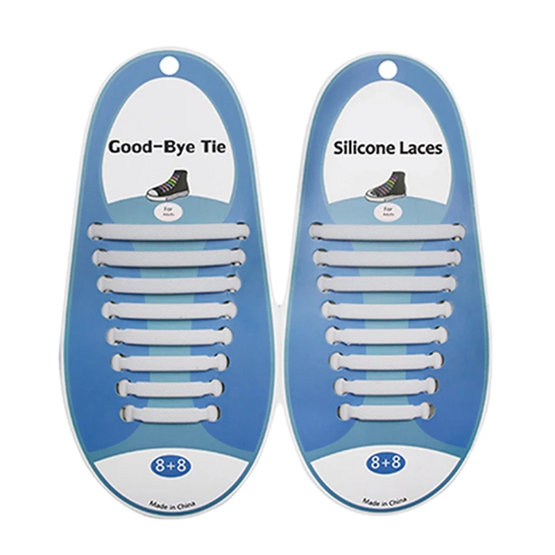 

Elastic Silicone Shoelaces Athletic Running No Tie Shoelace Sneakers Fit Strap Shoes lace For Men Women shoelaces