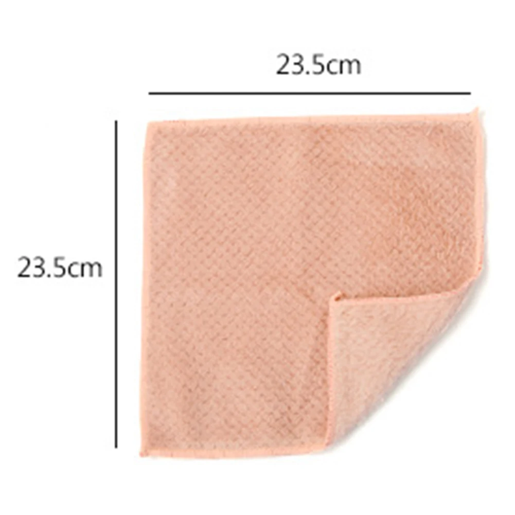 Простые и элегантные салфетки из кораллового флиса скатерти без ворса чистящие