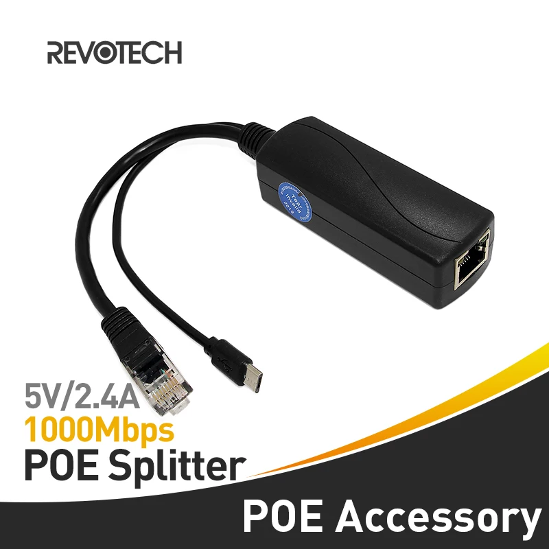 Micro USB разъем PoE сплиттер 5V 2.4A Выход IEEE 802.3af Стандартный 10/100/1000 Мбит/с Мощность over