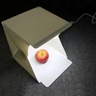 Мини светодиодная осветительная студия фотографии софтбокс LED лайтбоксом софтбоксом для фотографирования Камера фон для фотосъемки с изображением коробка с круглой световой палаткой
