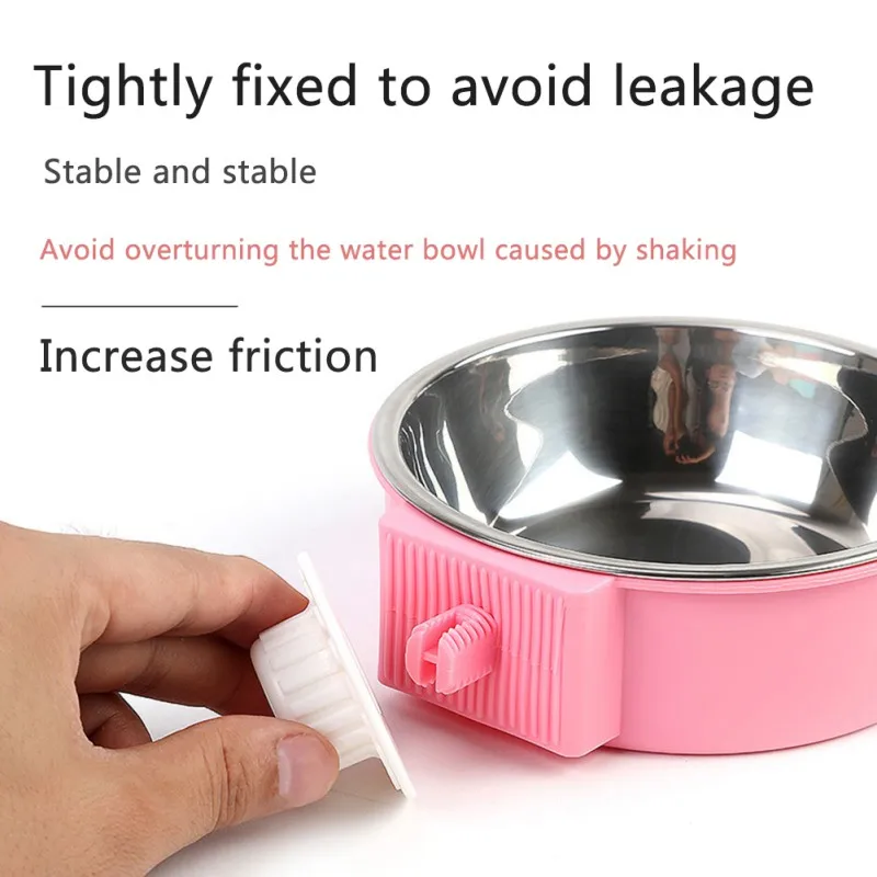 Съемная клетка из нержавеющей стали подвесная миска для домашних животных может