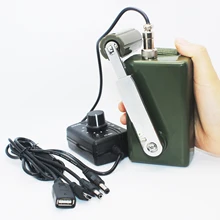 High-power hand crank generator outdoor professional emergency mobile phone computer charger portable 30W/0-28V