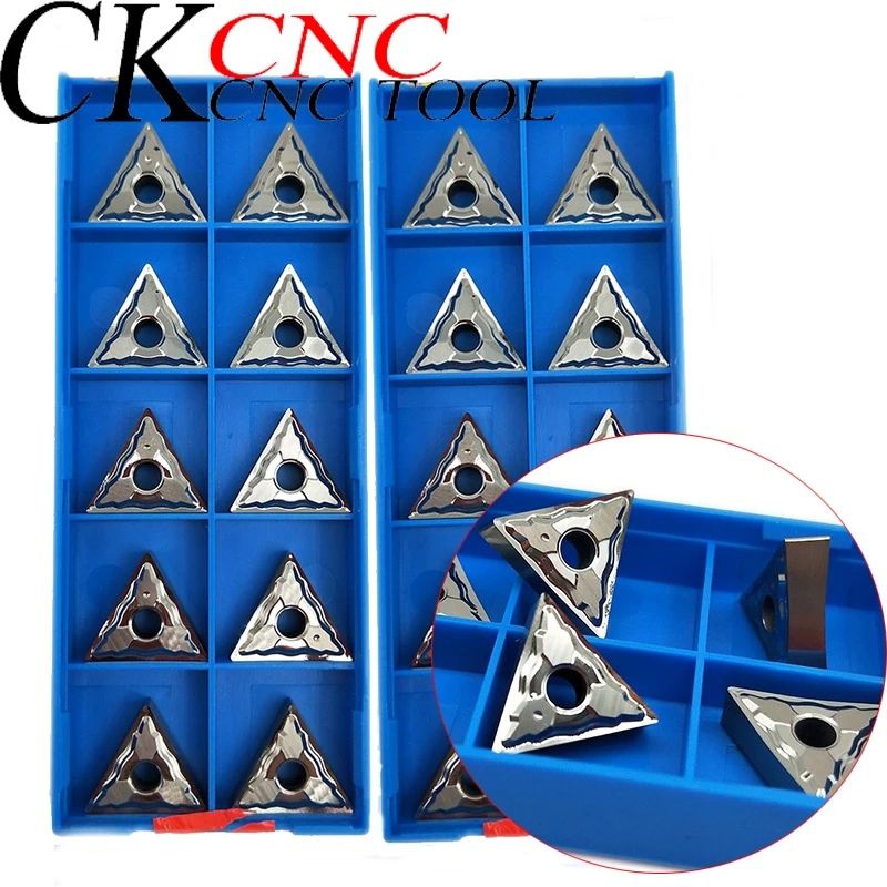 

10 шт. TNMG160402-HA H01 TNMG160404-HA H01CNC обработки цветных металлов металлический токарный инструмент карбидные Токарные вставки, используемые для алюм...