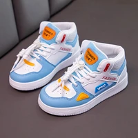 boys breathable sports shoes 2021 spring and autumn children high top white shoes girls low all match casual running sneakers
