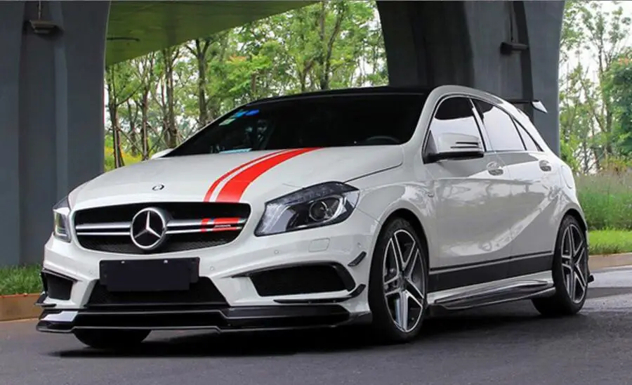 Автомобильный карбоновый передний бампер для губ автомобильный спойлер VRS