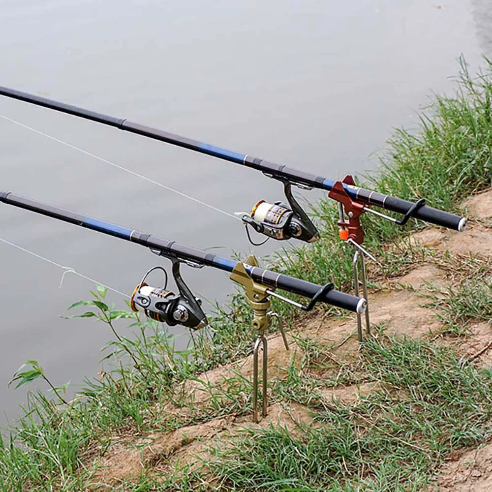 

Fishing Equipment Telescopic Fishing Rods Holder Aluminum Alloy Folding Stainless Steel Hand Rod Holder Use 1.8CM 3.2CM