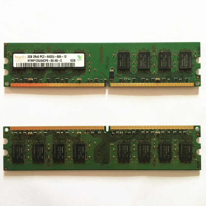 Hynix ddr2 2 ГБ 800 МГц память для настольного компьютера RAM DDR2 Гб 2RX8 PC2 6400U 666 12