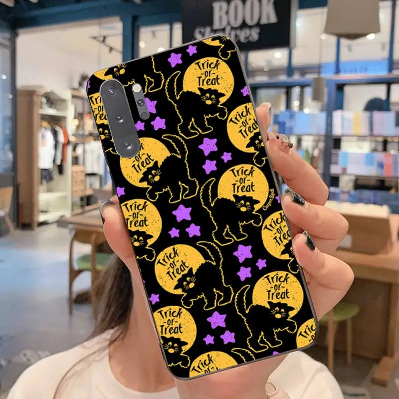 Чехол для телефона YJZFDYRM в стиле ретро на Хэллоуин тыква ведьма кошка Сова Samsung Note 7