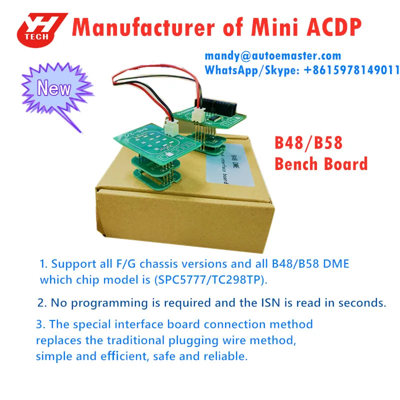Yanhua ACDP B48/B58 + N20/N13/N55/B3 настольная плата ISN модуль для BMW все ключи потери и клоны ECU
