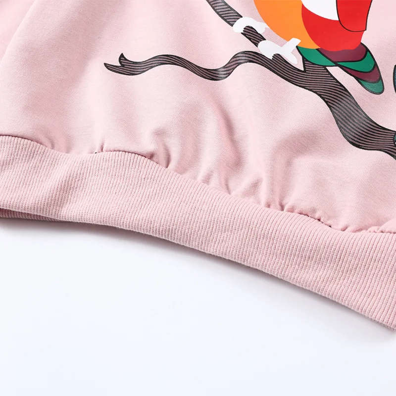 

New Kids Girls Clothes Set Bird Pattern Long Sleeve Sweatshirt Long Pants Casual Toddler Autumn Clothes Tracksuit Girls Outfit