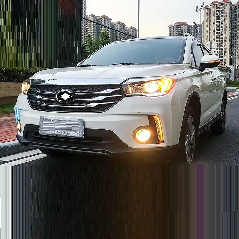 Автомобильные Luces Para Drl дневные ходовые автоматические светодиодные наружные Cob