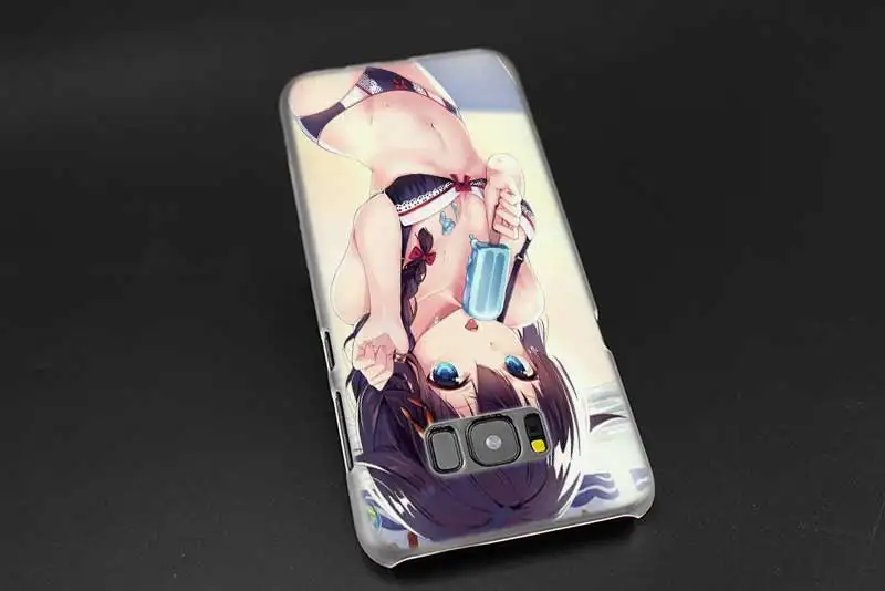 Сексуальный аниме kawaii Girl Прозрачный Note 10 9 pro Жесткий чехол для samsung Galaxy S4 S5 S6 S7 S8 S9 Plus Edge Mini s10 lite