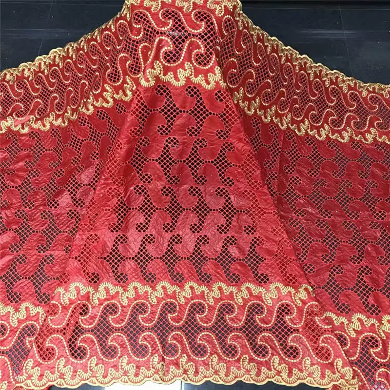 

New bazin riche fabric embroidered bazin brocade cotton african bazin lace fabric for women dress 5yards ! 2L72615