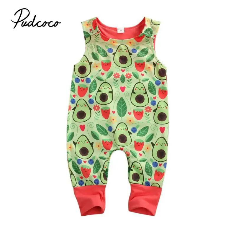 Цельный комбинезон на первый день рождения зеленый наряд авокадо одежда для