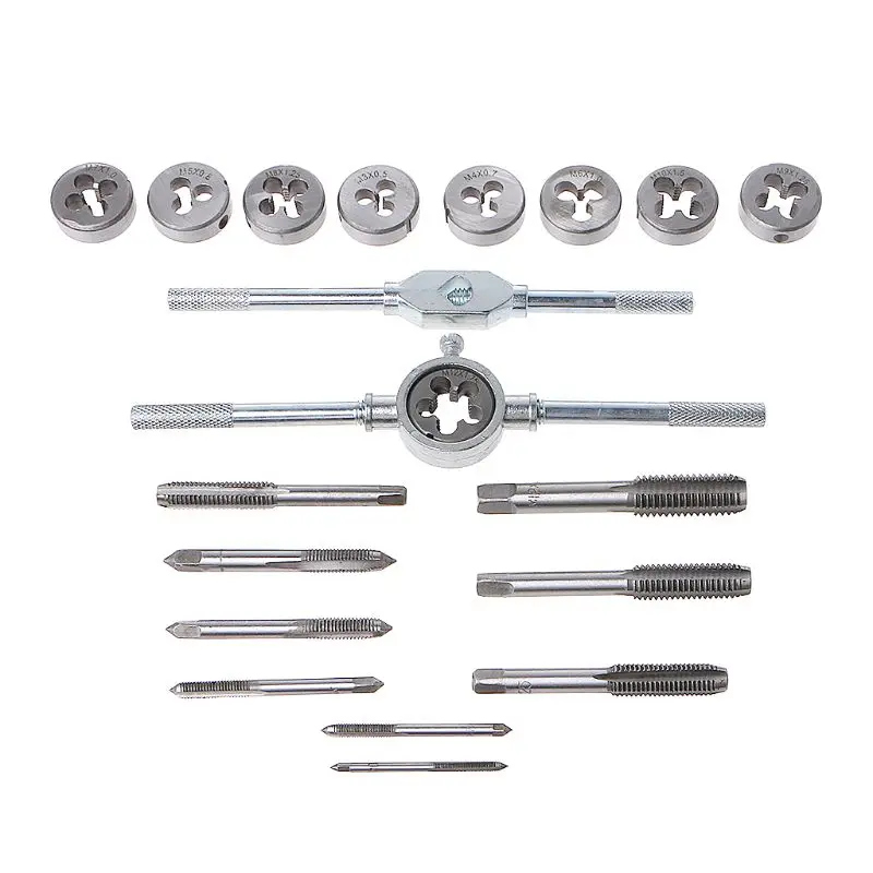 

20 Pcs Tap Die Set Metric Hand Threading Tool Tungsten Carbide Screw Thread K1KA