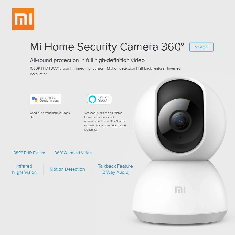Xiaomi IMI1080P HD ip-камера домашняя умная камера безопасности 360 градусов ночного видения детский монитор для смартфона приложение дистанционное управление